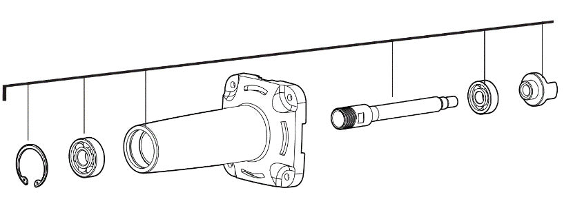 Spoelset Freesmachine reserve-onderdeel